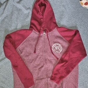 Maroon Zip-Up Hoodie
